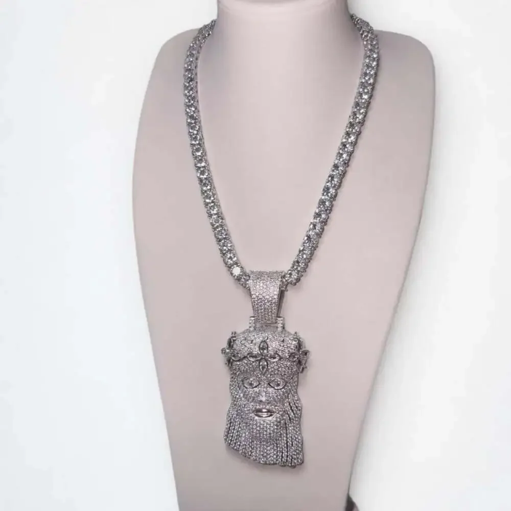 Jesus Pendant Tennis Chain 575 D